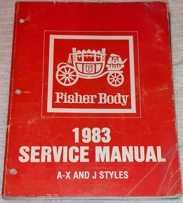 1983 Fisher Service Manual A-X J STYLES in Non-fiction in Kingston