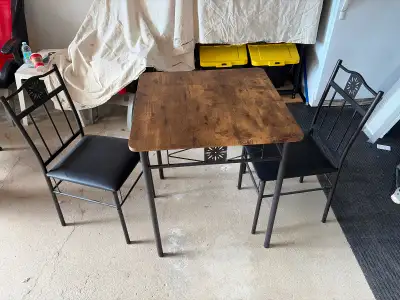 Small kitchen table for 2 with table and 2 chairs as shown, View more