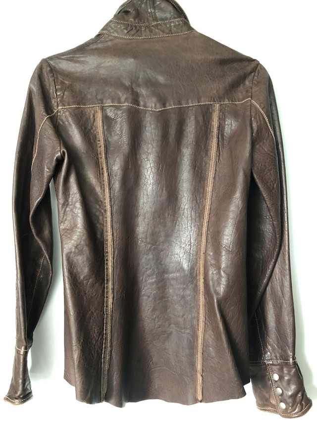 Leather shirt ...  ⭐️⭐️⭐️⭐️⭐️ in Women's - Tops & Outerwear in Calgary - Image 2