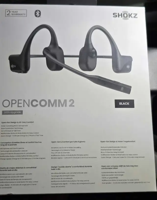 SHOKZ OPENCOMM2 2025 UPGRADE in Cell Phone Accessories in Hamilton - Image 3