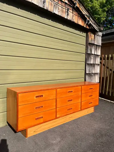 Teak MCM vintage dresser - 9 drawer/ credenza , View more