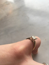 Princess Solitaire Diamond Ring