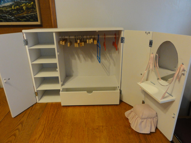 American Girl Large Doll Closet with Hangers Very Good Condition in Toys & Games in North Bay - Image 2