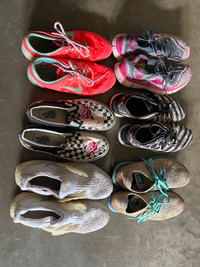 6 Pairs Ladies Shoes - UltraBoost, Nike, Sz 8