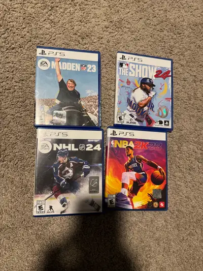 Selling PS5 video games. Can bundle them for a deal or shoot an offer