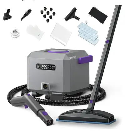 Awasky by Grobell Multipurpose Portable Handheld Deluxe Steamer - Dark Grey/Purple -New, box opened...