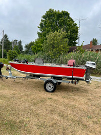 ***14’ BOAT, MOTOR AND TRAILER***