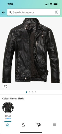 Faux Leather Jacket (Men)