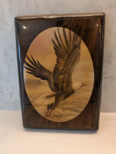 Soaring Eagle on Wood Plaque Wall Art, View more
