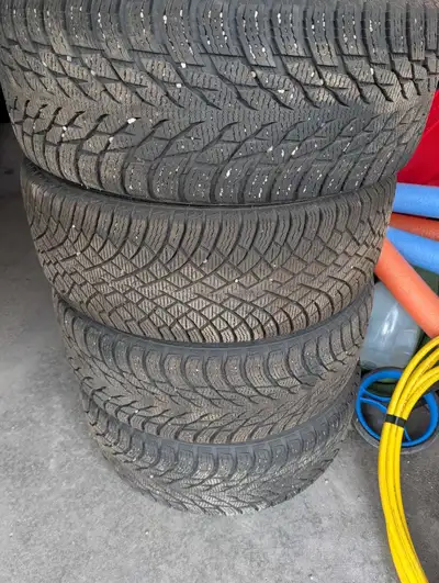 We recently traded in our 2017 Toyota Camry. These winter tires were used for 1 season. The rims are...