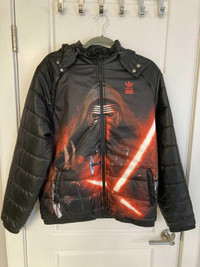 BNWT Adidas + Star Wars Black Puffy Jacket size XL (15-16 years)