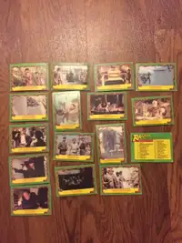Vintage lot of 16 Raiders of the Lost Ark 1981 Collector Cards