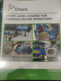 Entry level course for drinking water operators. Books