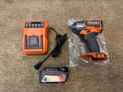 Ridgid 18V Brushless ½” Impact Wrench Kit with – VIRTUALLY NEW, View more