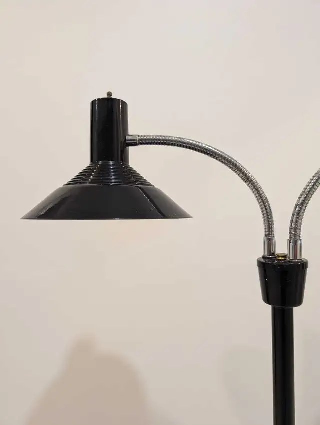 MCM two light gooseneck floor lamp in black in Indoor Lighting & Fans in Oshawa / Durham Region - Image 6