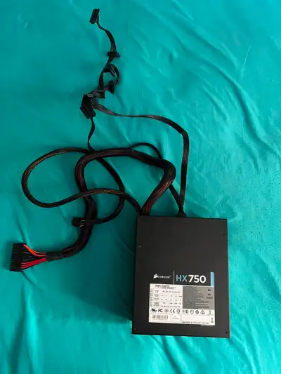 Corsair HX750 750W PSU (Model: 75-001218) – Working, AS IS Price: $40 Selling my old Corsair HX750 7...