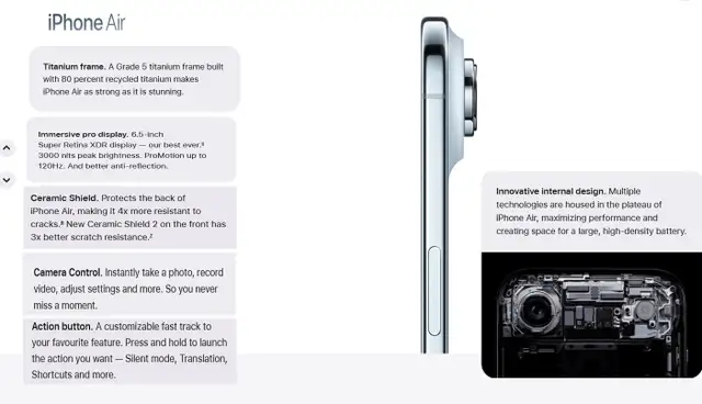 Iphone 17 Air 256Gb 12Gb RAM 48MP BatH 100% Cycle Count 15 120Hz in Cell Phones in Winnipeg - Image 9