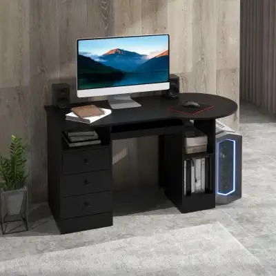 HOMCOM Computer Desk with Storage, View more