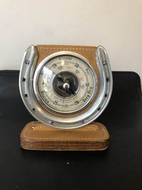 Vintage SB British made table top horseshoe barometer.6”x6”.