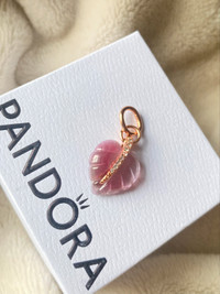 Pandora Rose Gold Leaf Charm Brand New