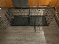 Pet Crates 24”inch with double doors for sale set of 2