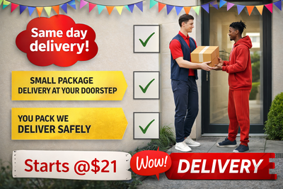 PACKAGE DELIVERY SERVICE ON WEEKENDS STARTING @ $21, View more