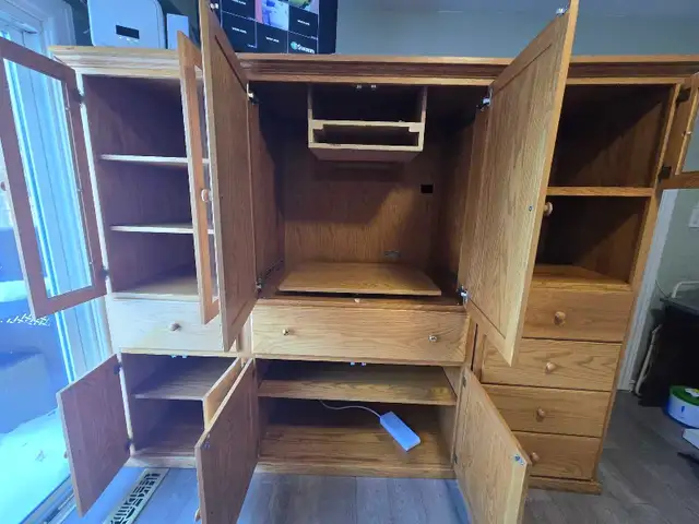 Solid Wood 3-Piece Wall Unit / Storage Cabinet – Modular – 6 ft in Bookcases & Shelving Units in City of Toronto - Image 3