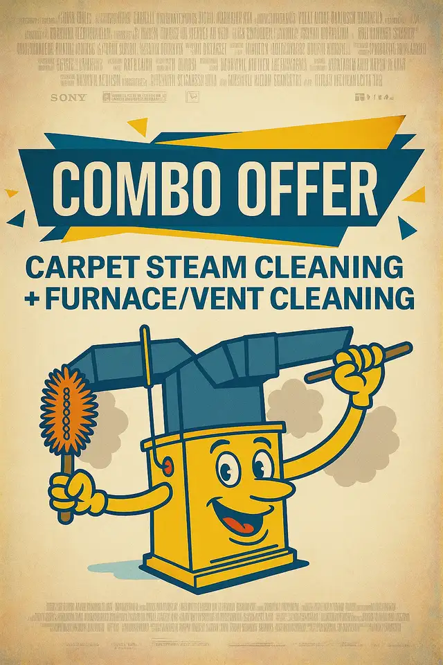 $99 Carpet Steam Clean, $225 Furnace/Vent Clean: $325 Combo62863719305473122