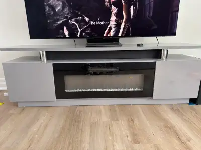 tv stand fireplace, View more