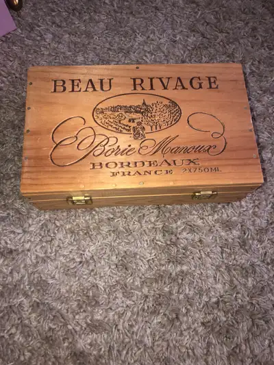 Vintage Beau Rivage Wine Box, View more