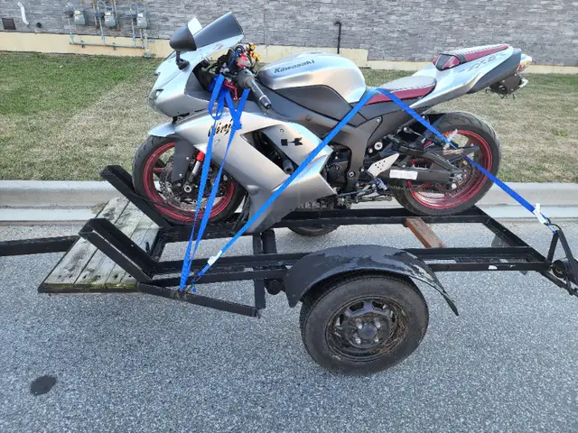 3 Rail Sport Bike Dirt Bike Motorcycle Trailer With Ramp in Other in Windsor Region - Image 2