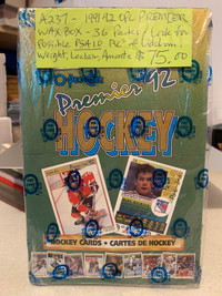 1991-92 OPC Premier WAX BOX Hockey Cards Lidstrom RC Booth 263