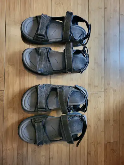 Size 11 sandals two pairs worn once each take both for $20, View more
