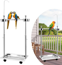 NEW TANDEFIO Bird Stand Metal 21.65"x15.35“x27.95" Parrot Stand