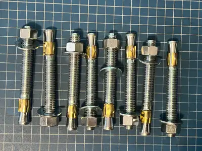8 Cobra Parawedge Concrete Anchors 1/2"x4 1/4", Heavy-duty steel, View more