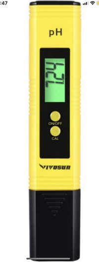 Meter digital ph tester pen for water 