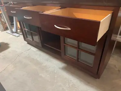 Buhler Dark Wood Buffet Cabinet, View more