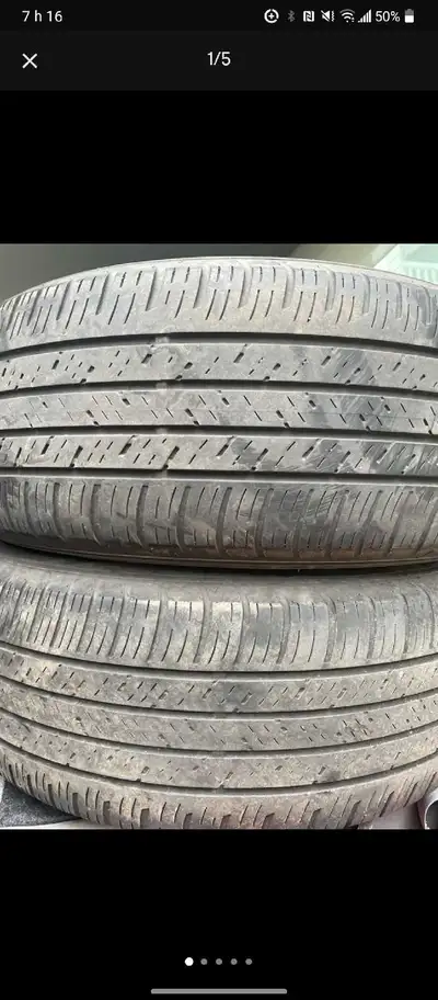 Seulement 70$ pour les deux pneus été 215/60R17 Falken au 211 rue Alfred à St Gabriel de Brandon jok...
