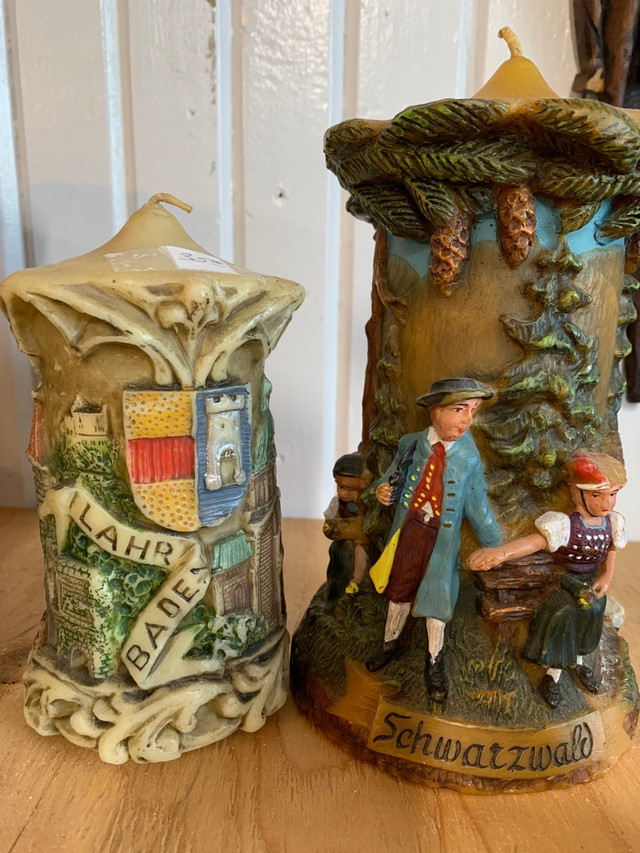 Vintage hand painted and carved Candles from  Germany in Arts & Collectibles in Gatineau - Image 2