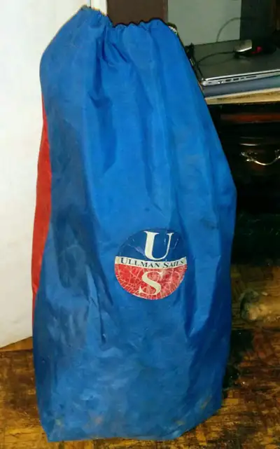Has original bag and 2 canvas pieces pictured above. For sale is a used Ullman Sails sailboat sail,...