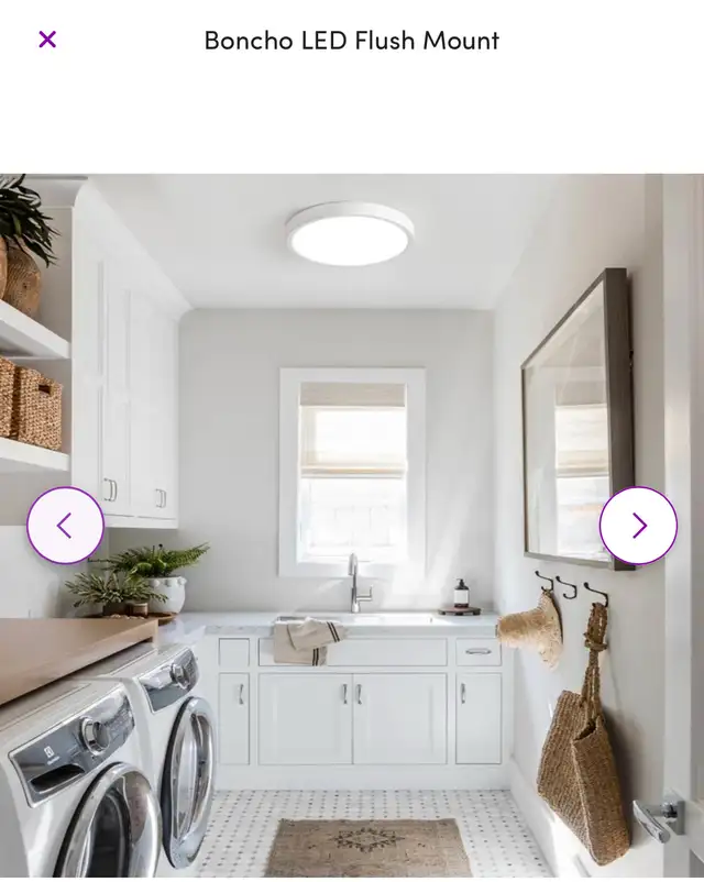 Boncho LED Flush Mount Light in Indoor Lighting & Fans in Hamilton - Image 2