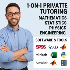 1-on-1 Online Tutoring | ALGEBRA CALCULUS SPSS STATISTICS MATLAB, View more