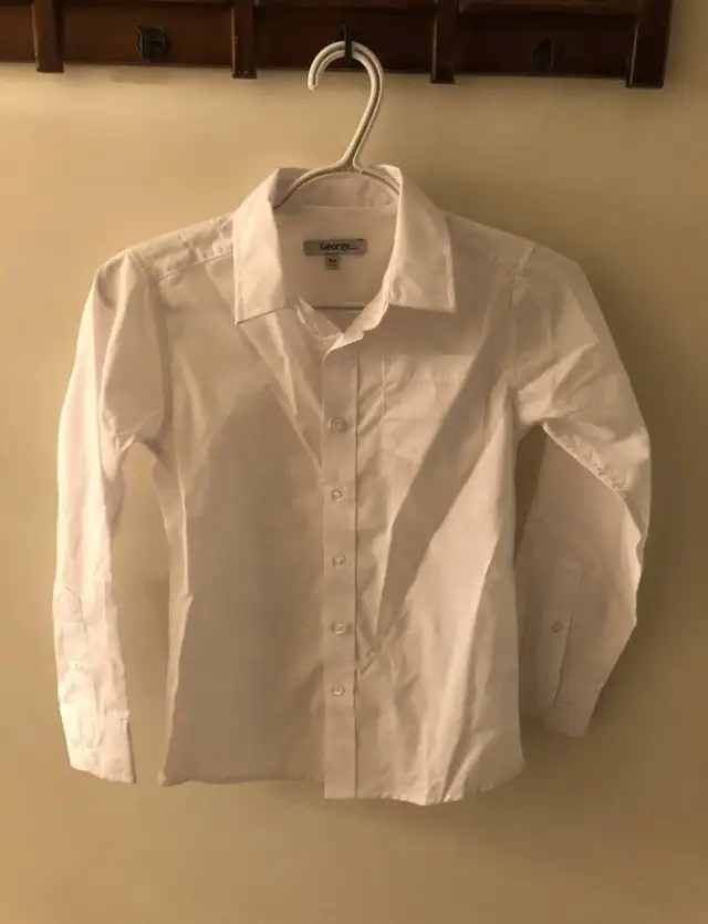 Boys White Dress Shirt (George) - Size 7/8628632840768021215