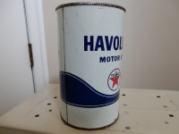 Vintage Havoline Motor oil can-one quart-Texaco