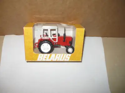 FOR SALE 1:43 scale Belarus toy tractor made in USSR measure 3.5 in. long and 2 in. wide **package h...