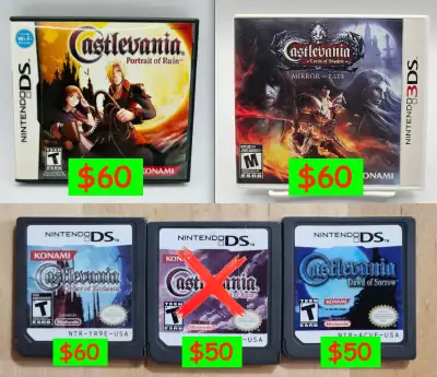 Castlevania Games for Nintendo DS / 3DS, View more