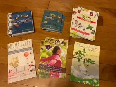 Brand new books. All different ways to use essential oils. You can no longer get these in Canada (or...