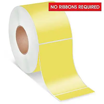 Yellow Direct Thermal Labels 4” x 6”, View more