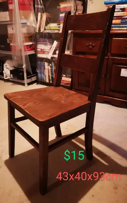 folding wooden chairs, wooden chairs, stool, in Chairs & Recliners in Markham / York Region - Image 9