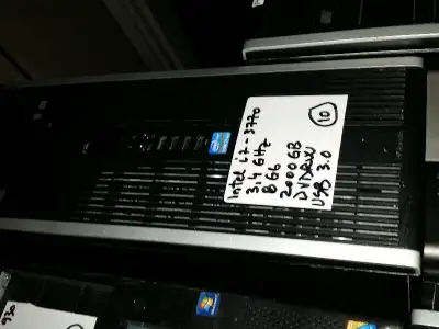 hp 3rd generation i7-3770 3.4ghz 8g 2tb dvdrw usb3.0 wiin10 pro, View more